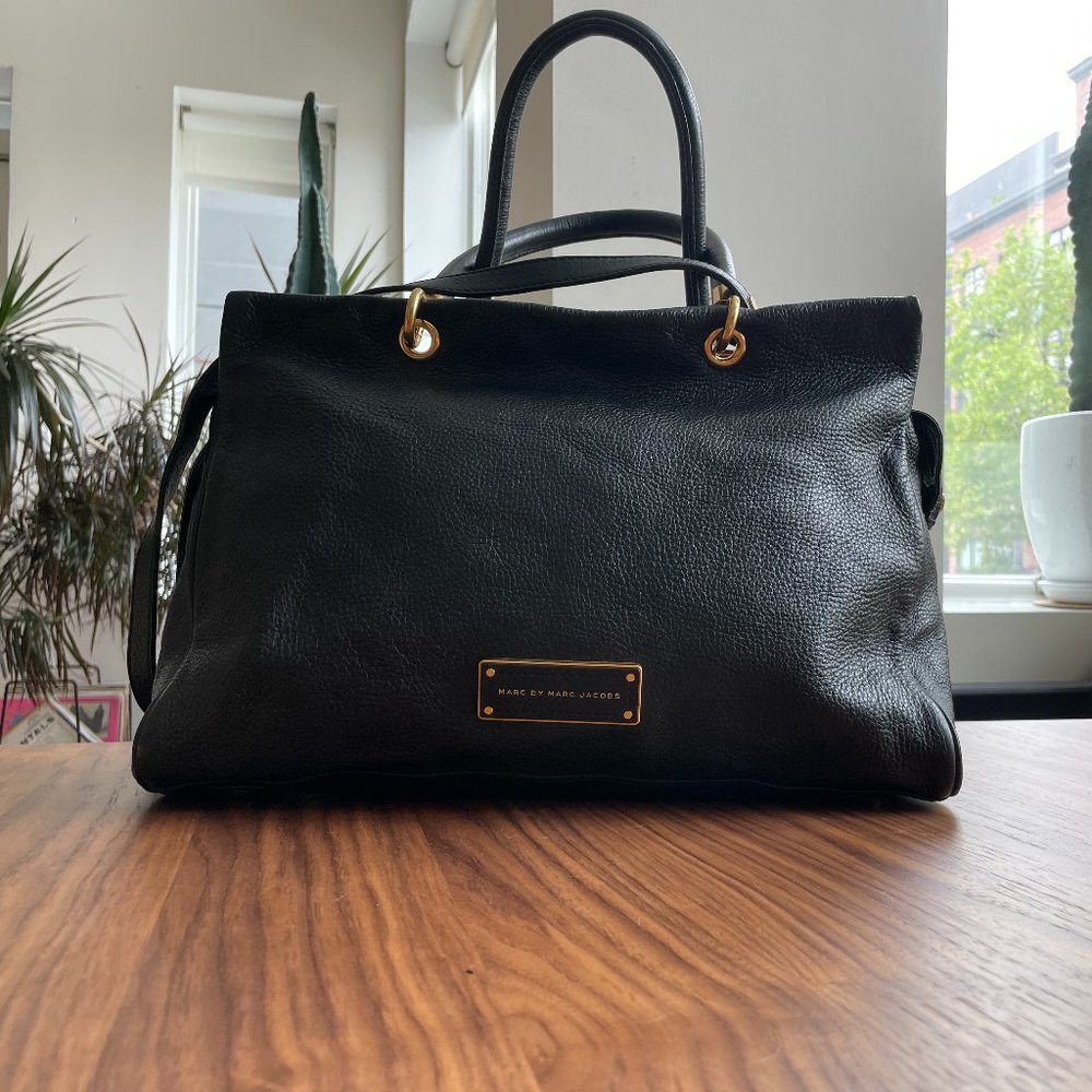 Marc by Marc Jacobs - Black Pebbled Leather Two-Way Tote/Satchel - Like New